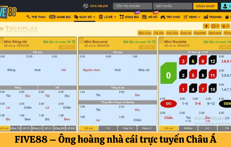Giới thiệu Quay số Five88
